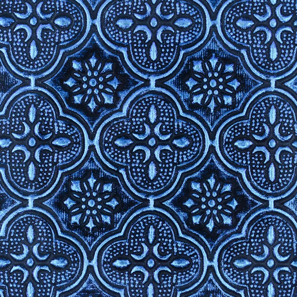 Van Gogh Blue Violet Floral Sparkle