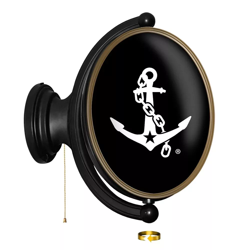Vanderbilt Commodores: Anchor - Oval Rotating Lighted Wall Sign