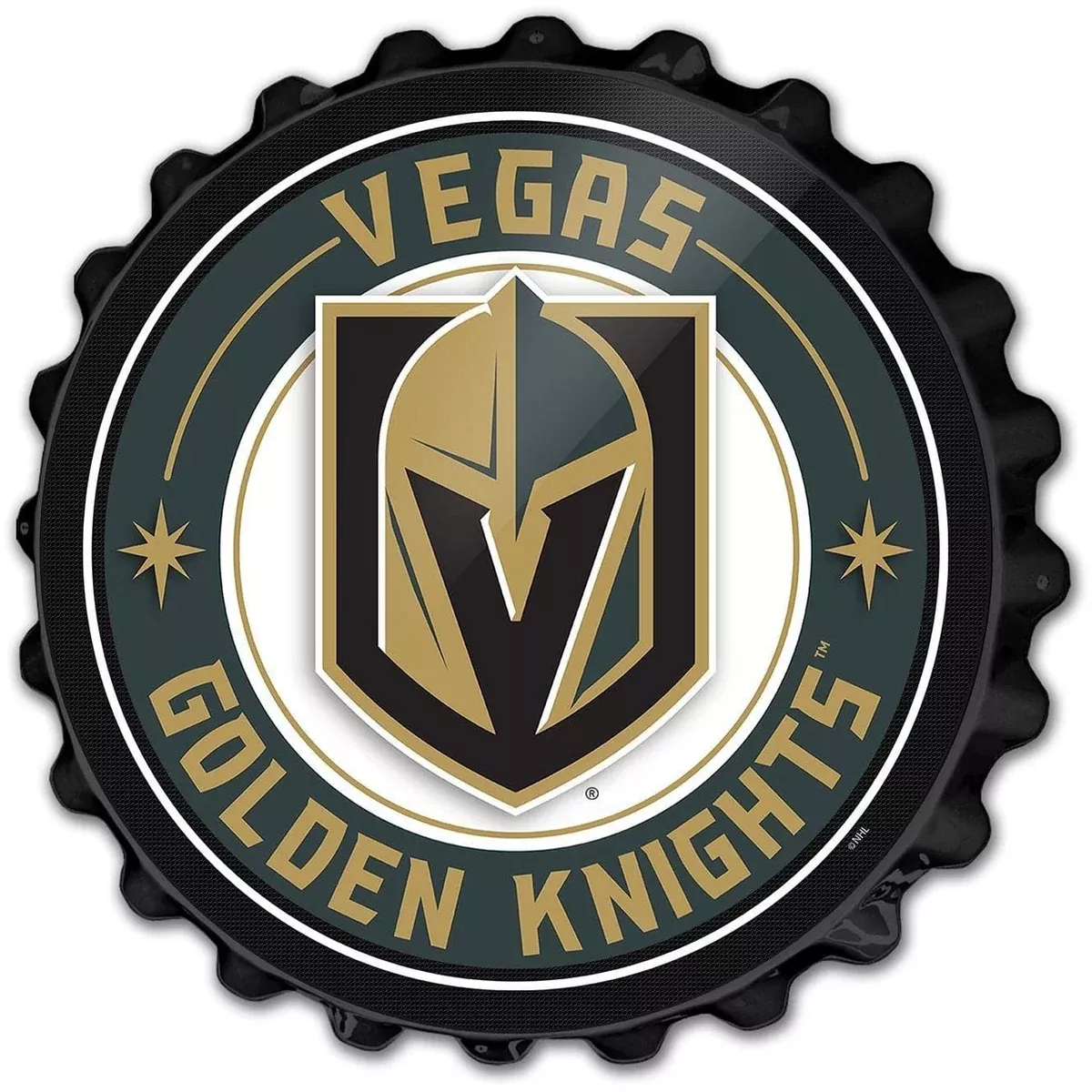 Vegas Golden Knights: Bottle Cap Wall Sign