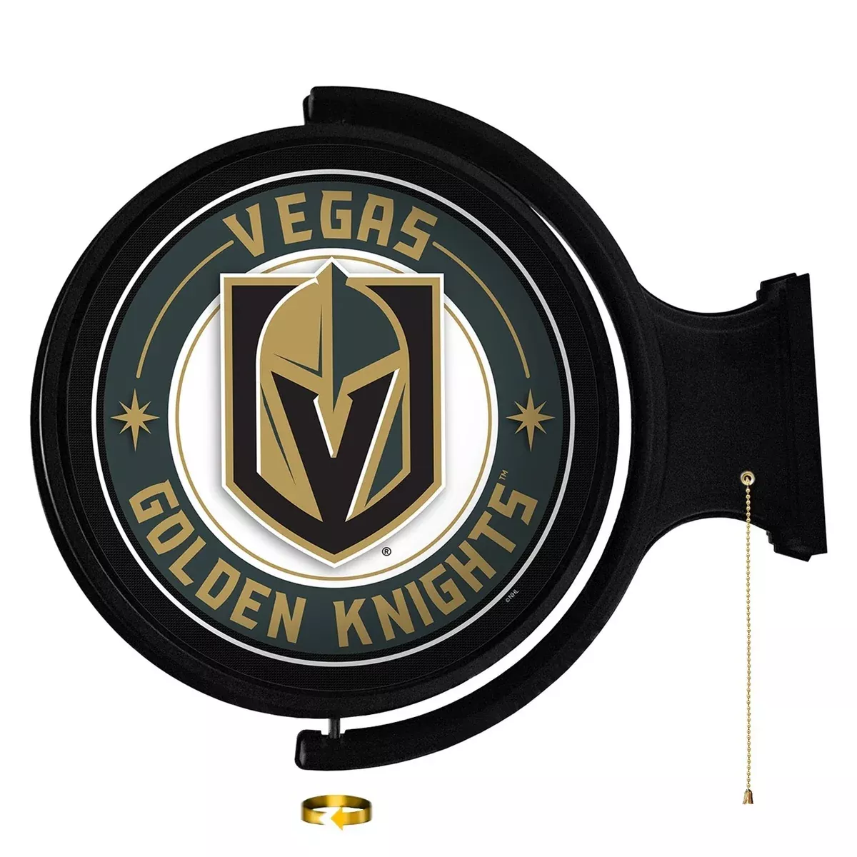 Vegas Golden Knights: Original Round Rotating Lighted Wall Sign
