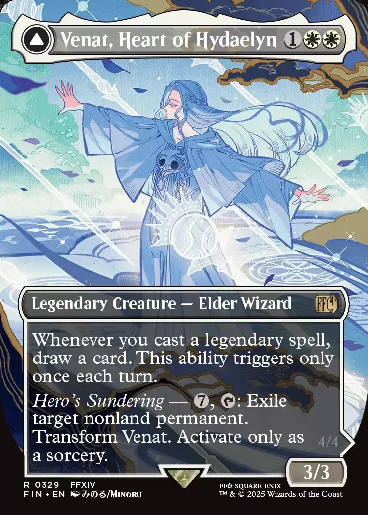 Venat, Heart of Hydaelyn (Borderless) (FIN-329) [FINAL FANTASY] Foil