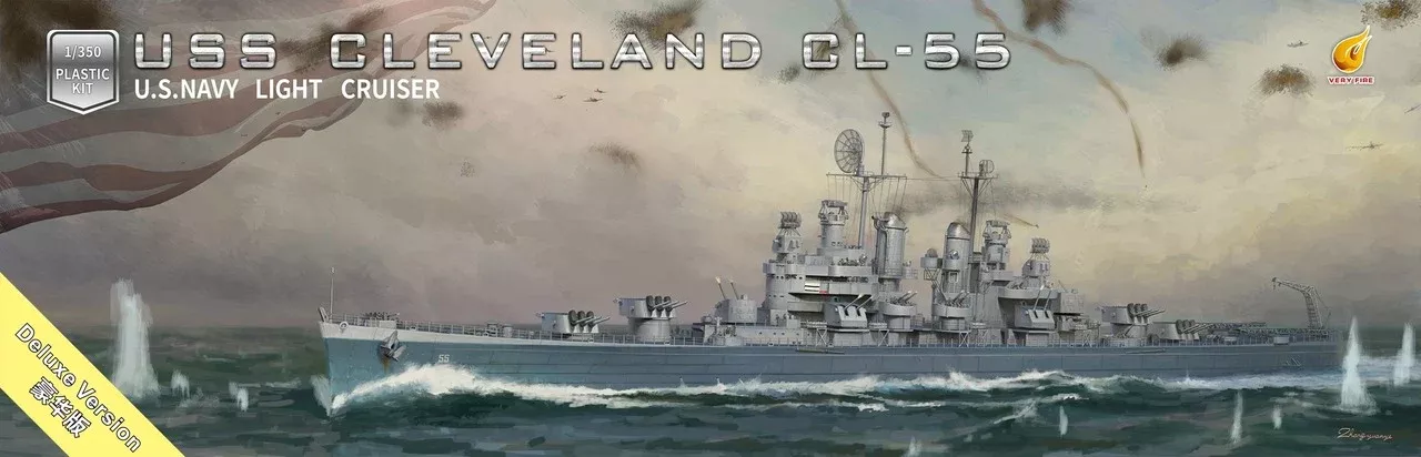 Very Fire VF350920 1/350 Scale USS Cleveland CL-55