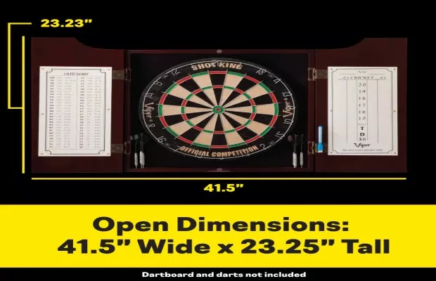 Viper Hudson Dartboard Cabinet Mahogany For Sale – Game Room Gorilla