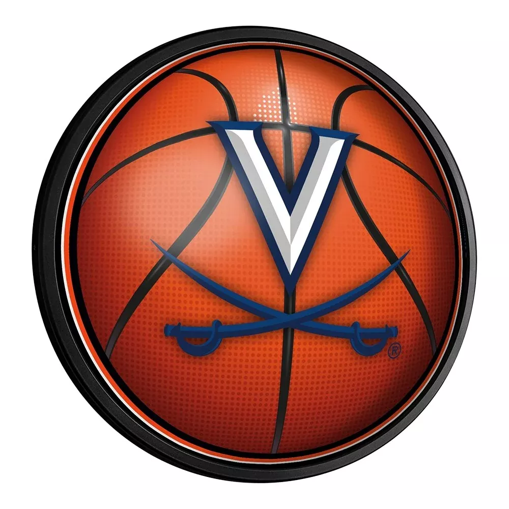 Virginia Cavaliers: Basketball - Round Slimline Lighted Wall Sign