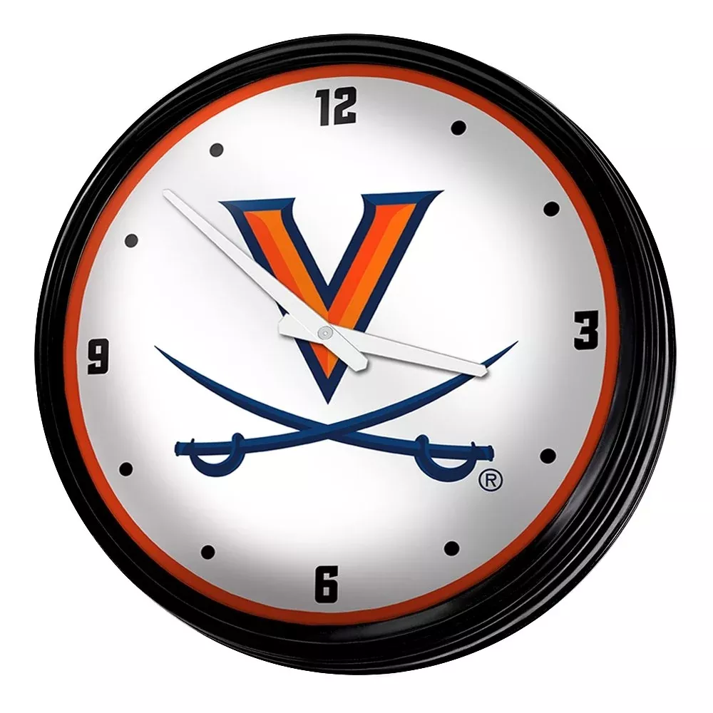 Virginia Cavaliers: Retro Lighted Wall Clock