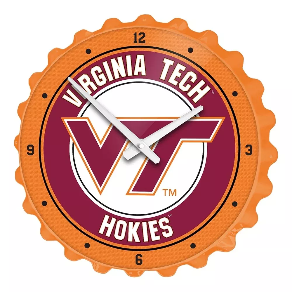 Virginia Tech Hokies: Bottle Cap Wall Clock