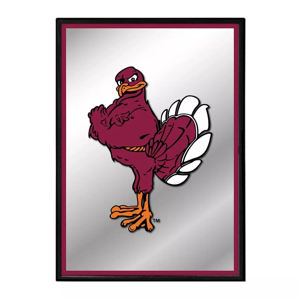 Virginia Tech Hokies: Mascot - Framed Mirrored Wall Sign