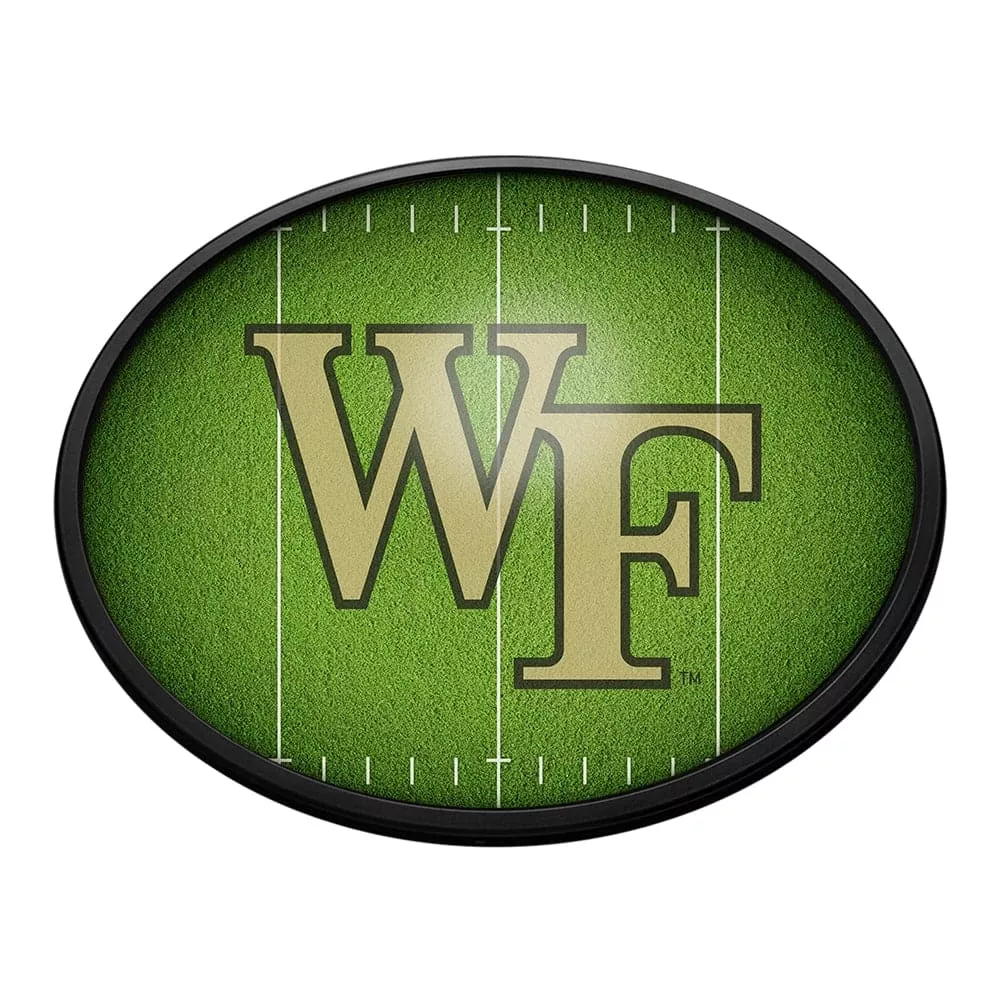 Wake Forest Demon Deacons: On the 50 - Oval Slimline Lighted Wall Sign
