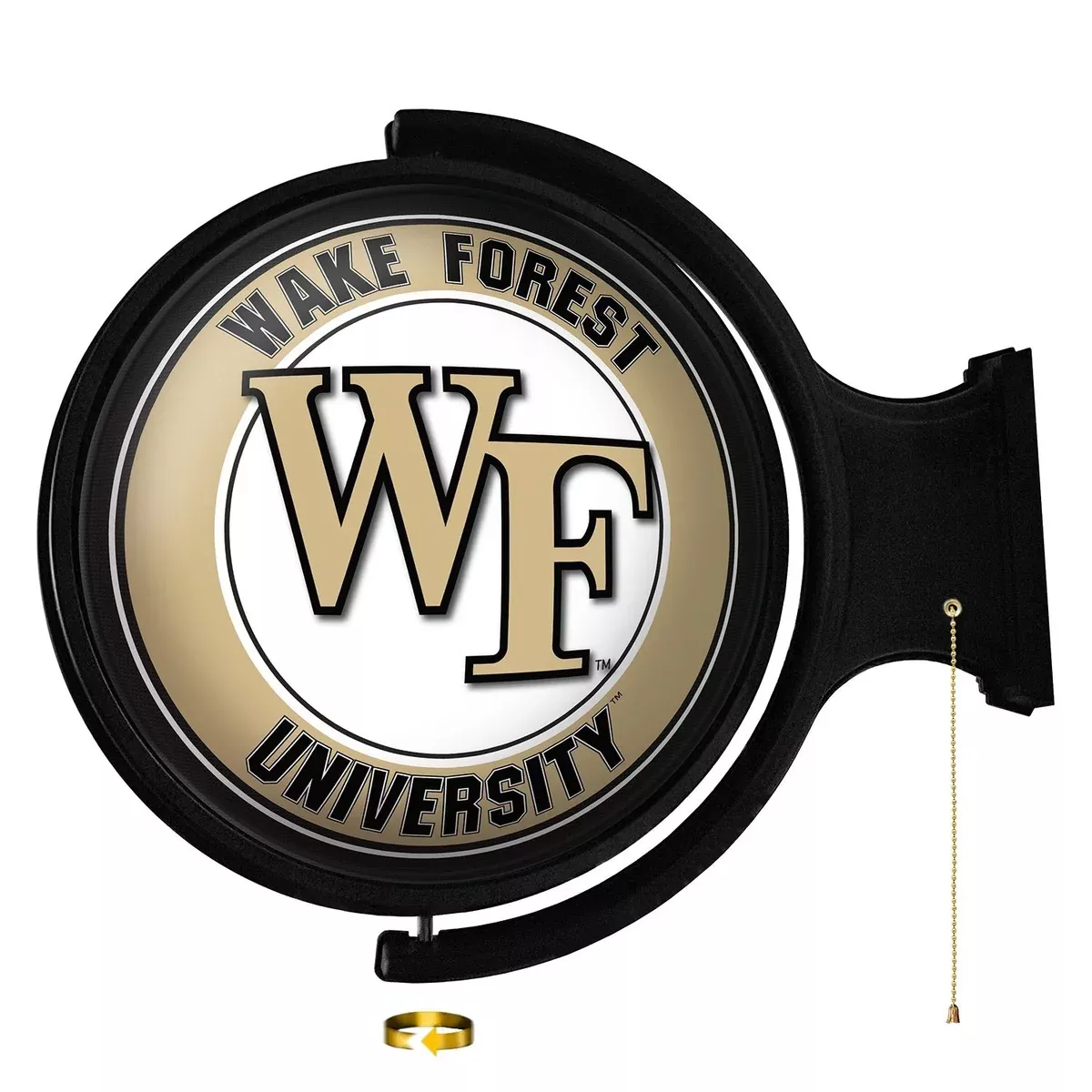 Wake Forest Demon Deacons: Original Round Rotating Lighted Wall Sign
