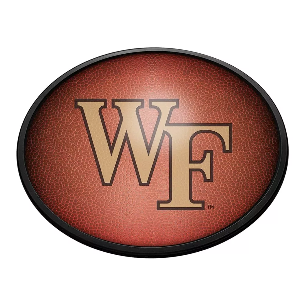 Wake Forest Demon Deacons: Pigskin - Oval Slimline Lighted Wall Sign