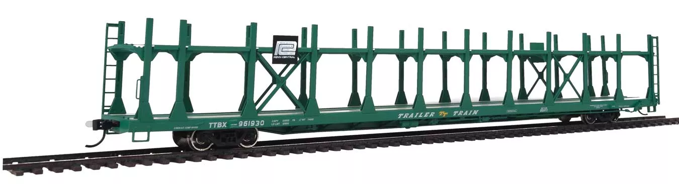 Walthers 910-8019 HO Scale Bi- Level Open Auto Carrier Penn Central PC 961930