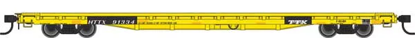 Walthers Mainline 910-5337 60' Pullman Flatcar "Heavy Duty" Trailer Train HTTX 91334