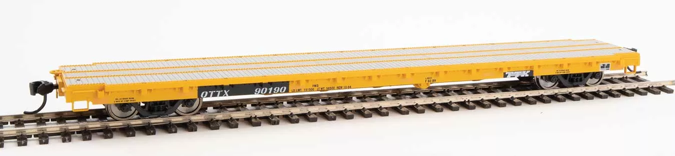 Walthers Mainline 910-5474 60' Pullman Flatcar "Farm Machinery" TTX OTTX 90190