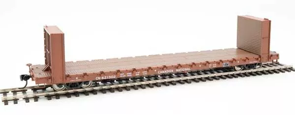 Walthers Mainline 910-5834 60' Pullman Bulkhead Flatcar Canadian National CN 621307