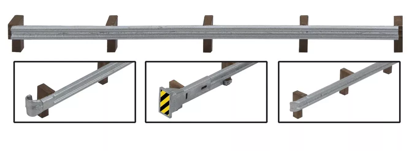 Walthers SceneMaster 949-4176 Highway Guardrails Kit 12 Pack