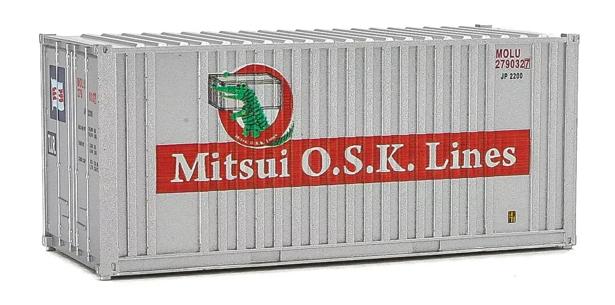 Walthers SceneMaster 949-8014 HO Scale 20' Container Mitsui OSK Lines MOLU