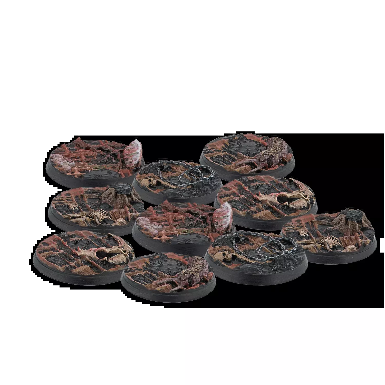 Warcrow: 30mm Scions of Yaldabaoth Scenery Bases, Alpha Series