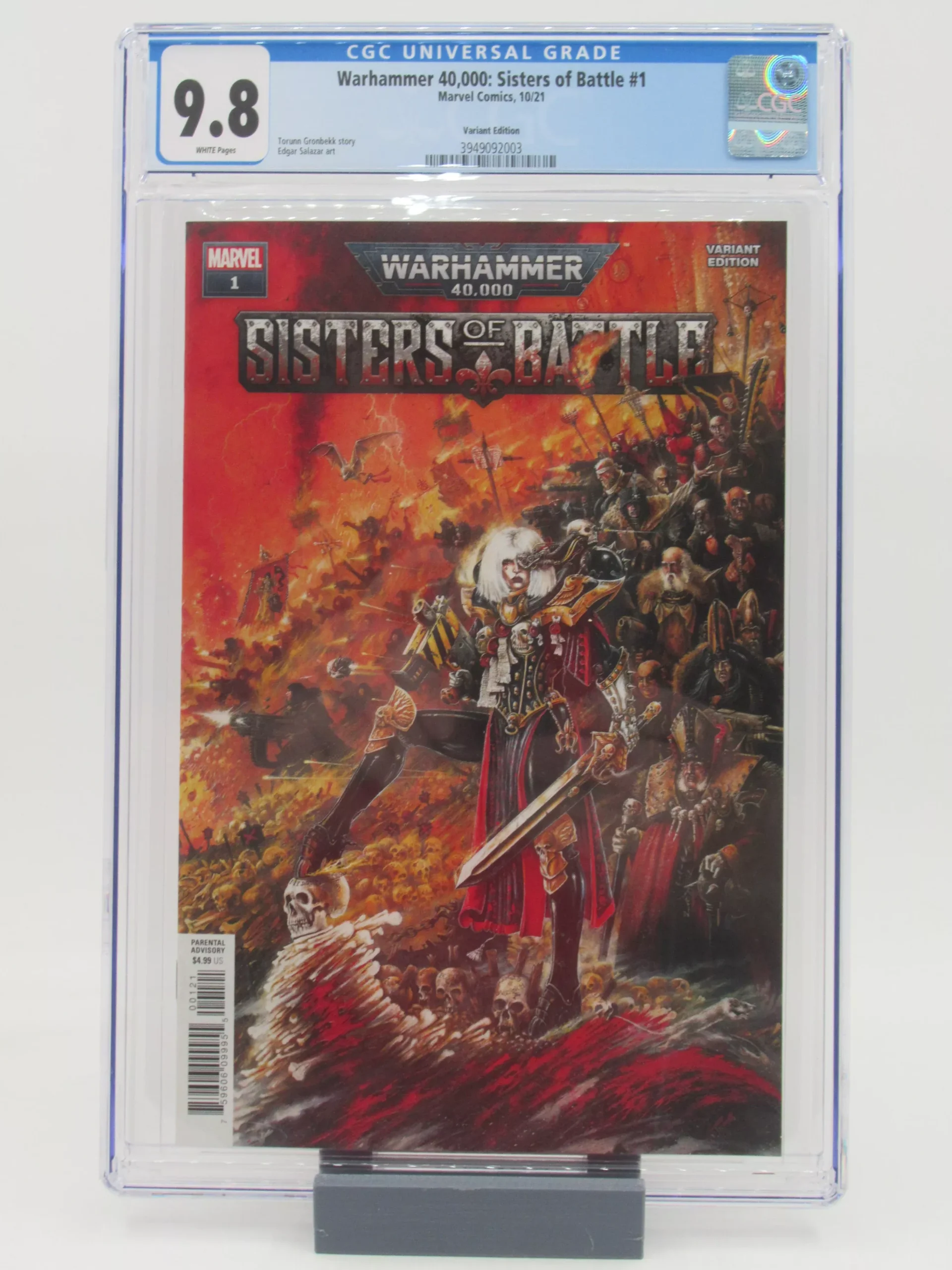 Warhammer 40k Sisters of Battle #1 comic CGC 9.8
