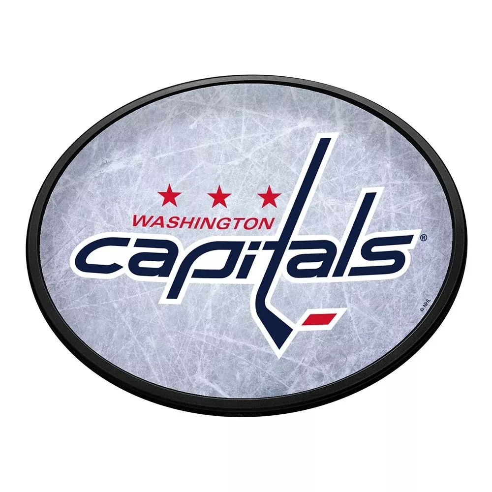 Washington Capitals: Ice Rink - Oval Slimline Lighted Wall Sign
