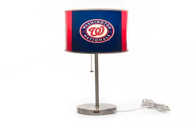 Washington Nationals Chrome Lamp For Sale – Game Room Gorilla