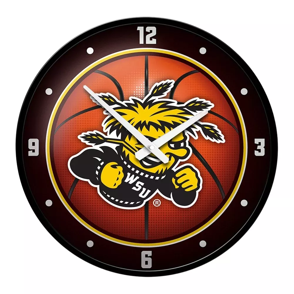 Wichita State Shockers: Basketball - Modern Disc Wall Clock