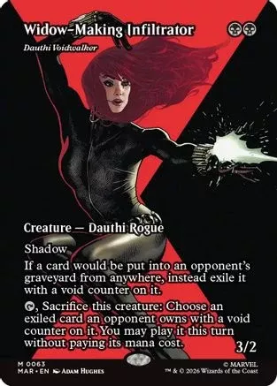 Widow-Making Infiltrator - Dauthi Voidwalker (Borderless) (MAR-063) [Marvel Universe Eternal-Legal] Foil