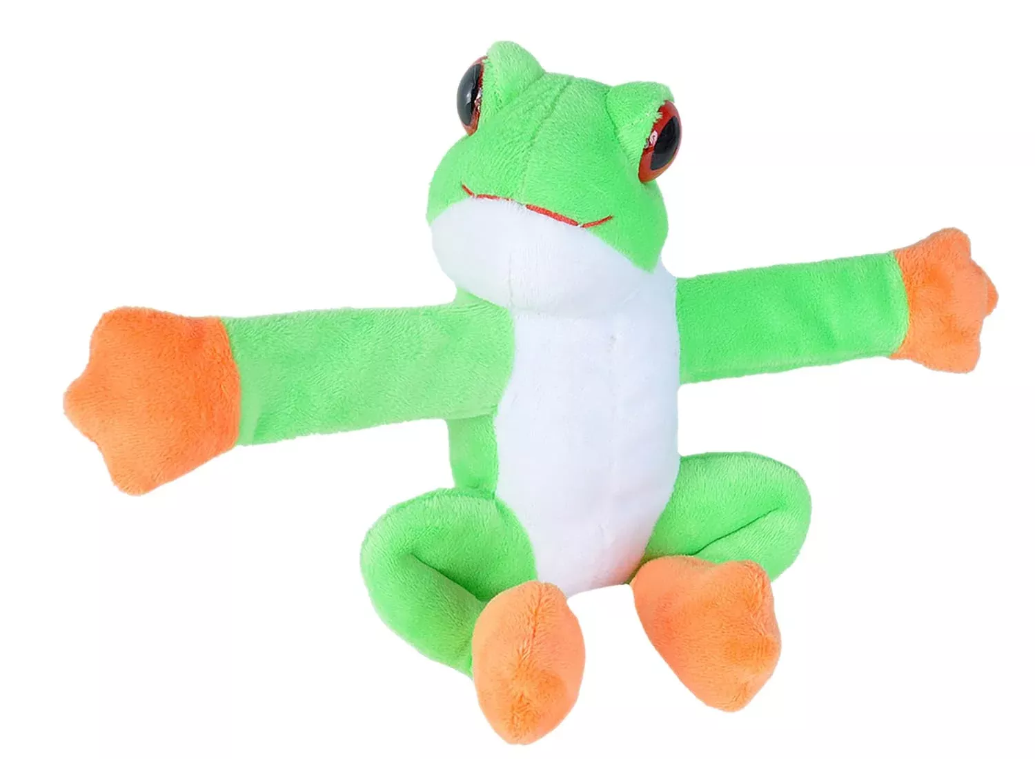 WILD REPUBLIC Huggers Red-Eyed Tree Frog Plush Toy 8"