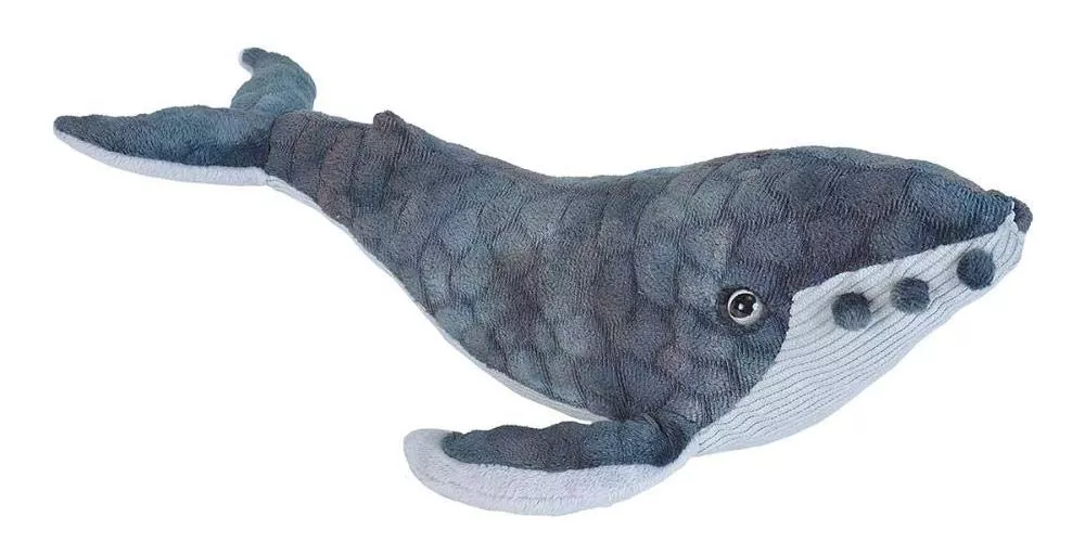 WILD REPUBLIC Humpback Whale Plush Toy 13" Multi Cuddle Ins