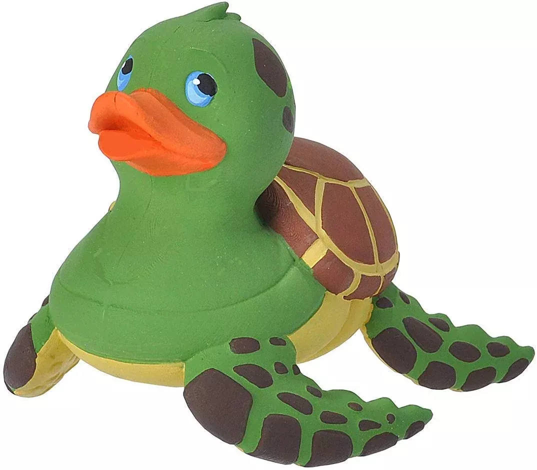 WILD REPUBLIC Sea Turtle Rubber Duck 4" Mold-Free for Ages 3+