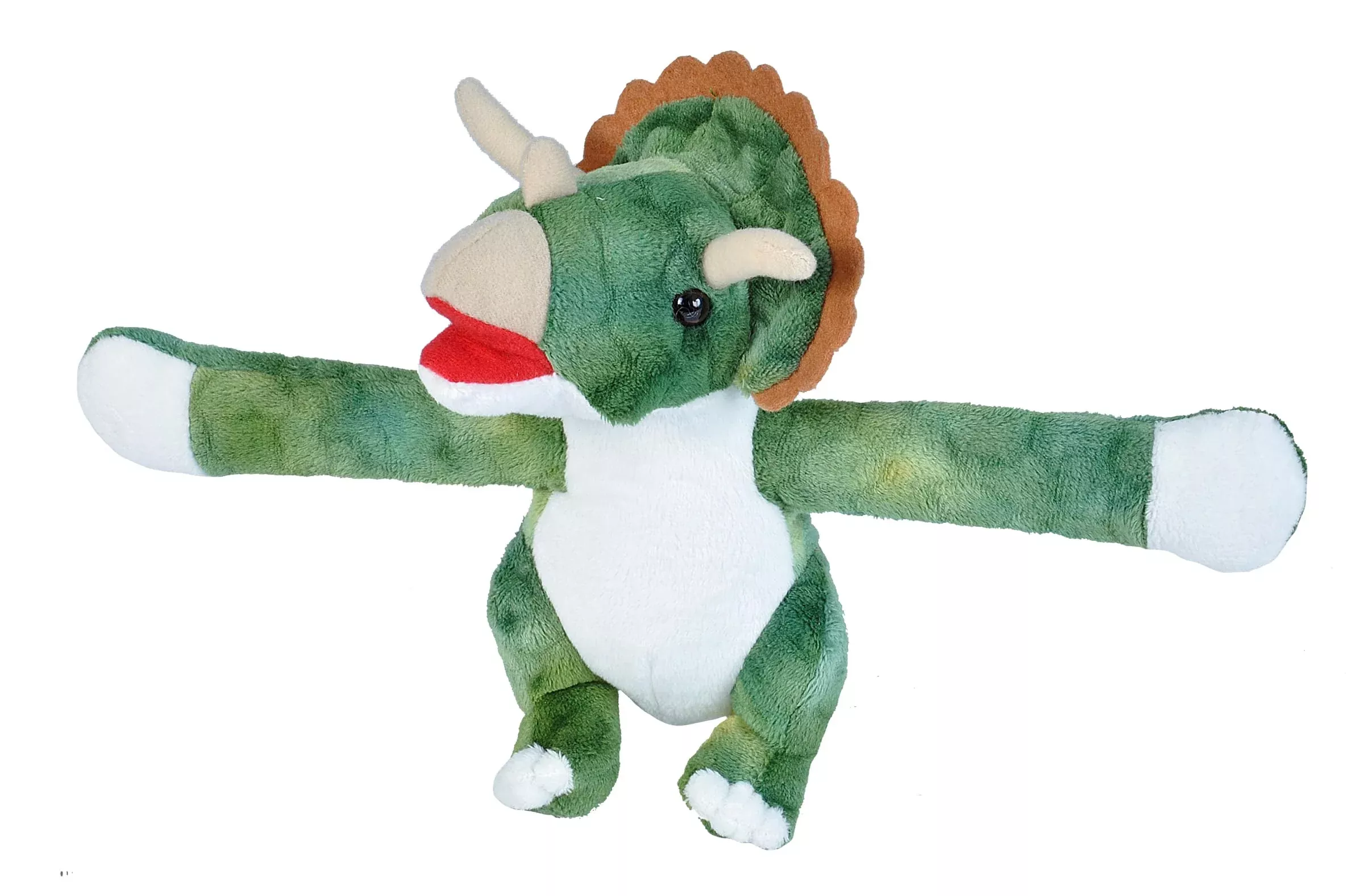 WILD REPUBLIC Triceratops Stuffed Animal Plush Toy 8" Huggers