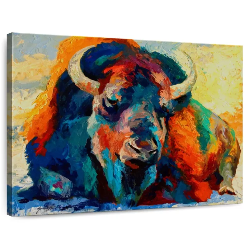 Winter Bison Wall Art