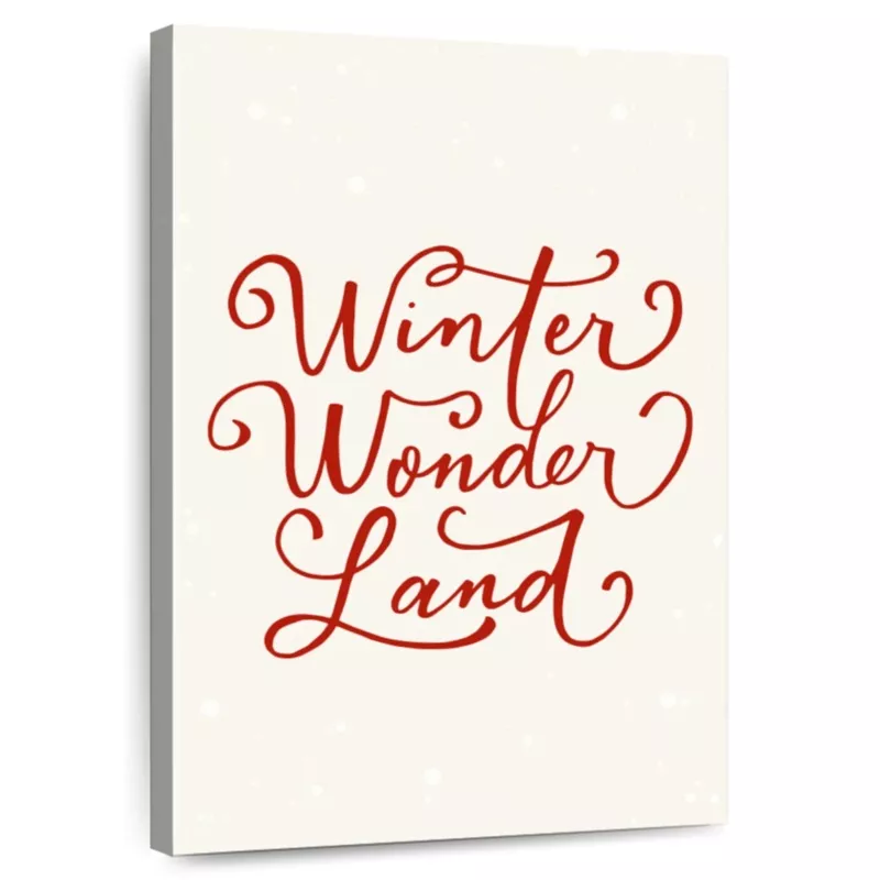 Winter Wonderland Text Wall Art