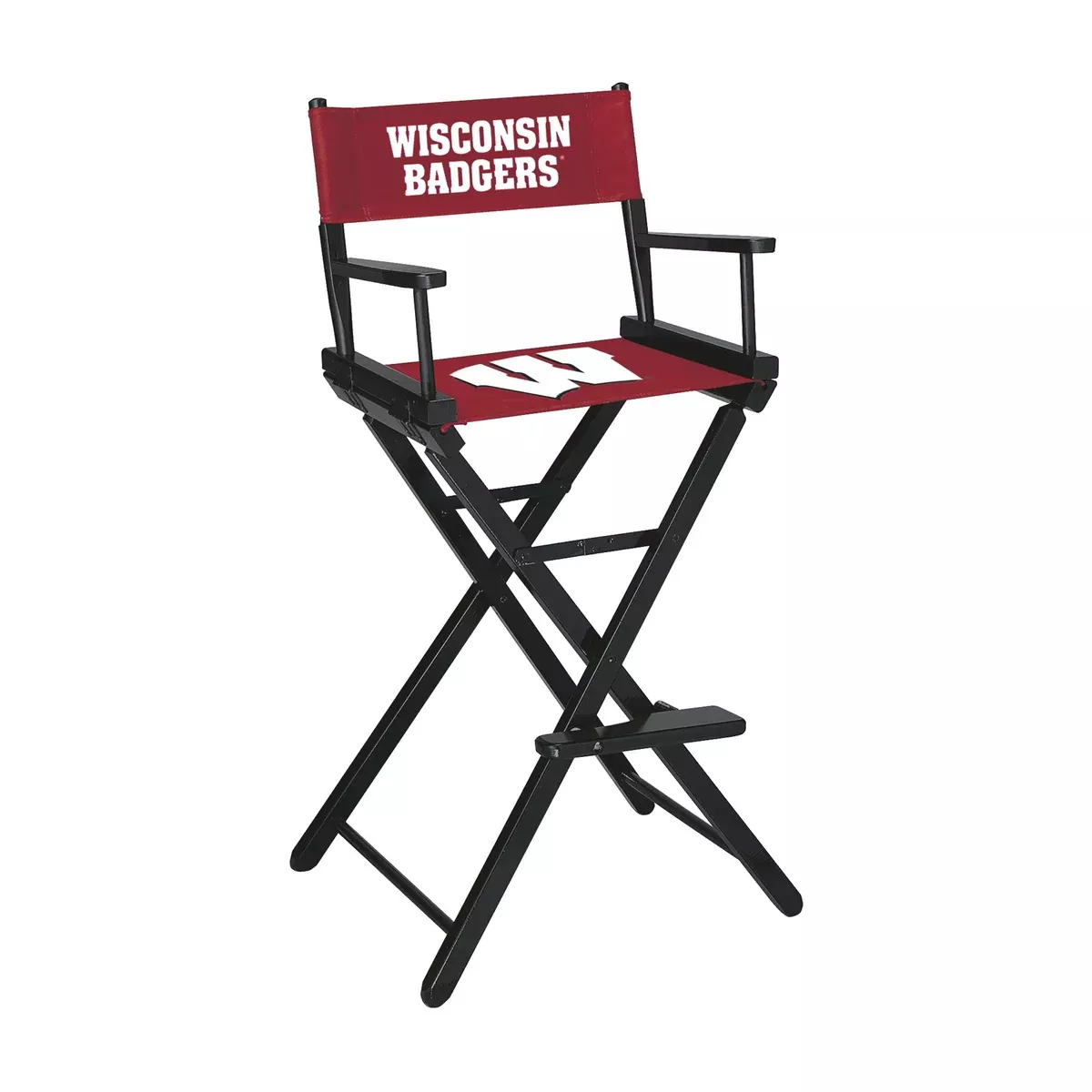 Wisconsin Badgers Bar Height Directors Chair