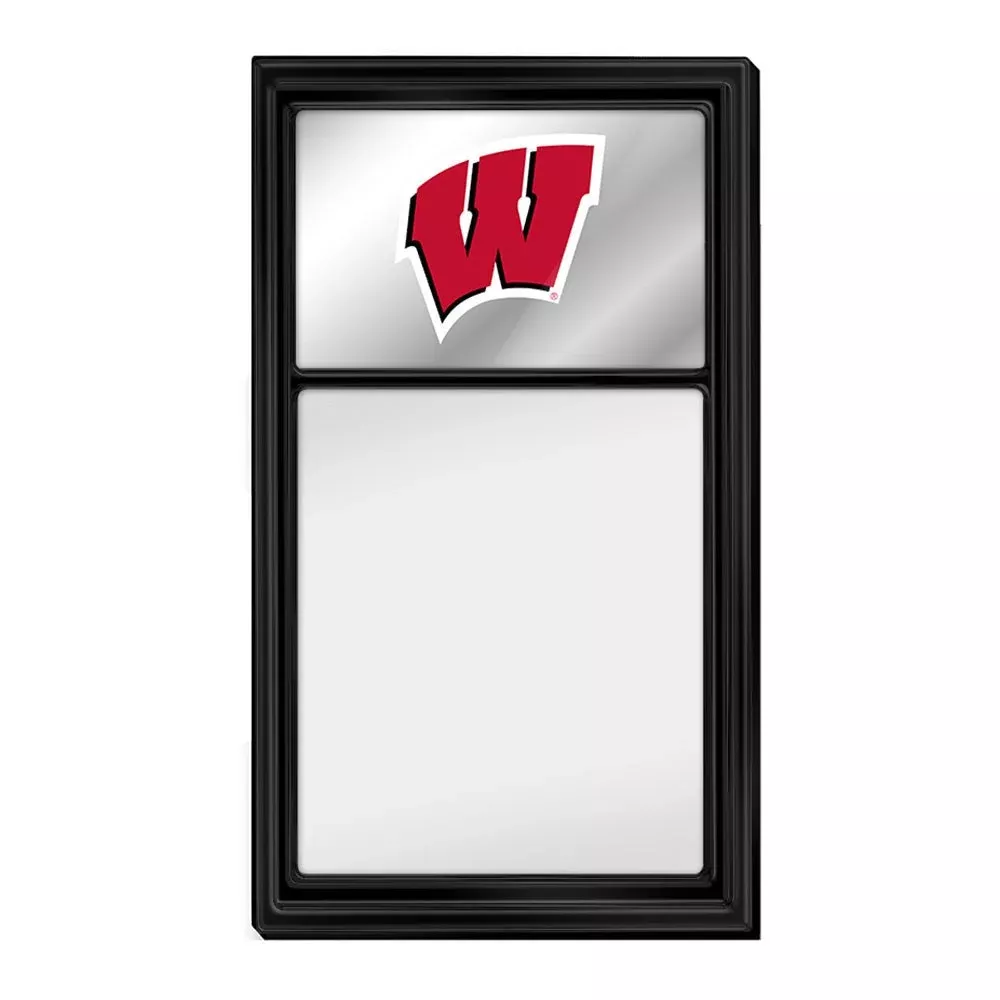 Wisconsin Badgers: Mirrored Dry Erase Board