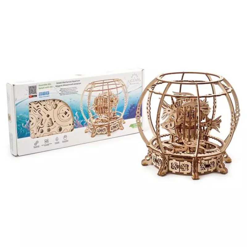 Wooden Aquarium Mechanical Model Kit