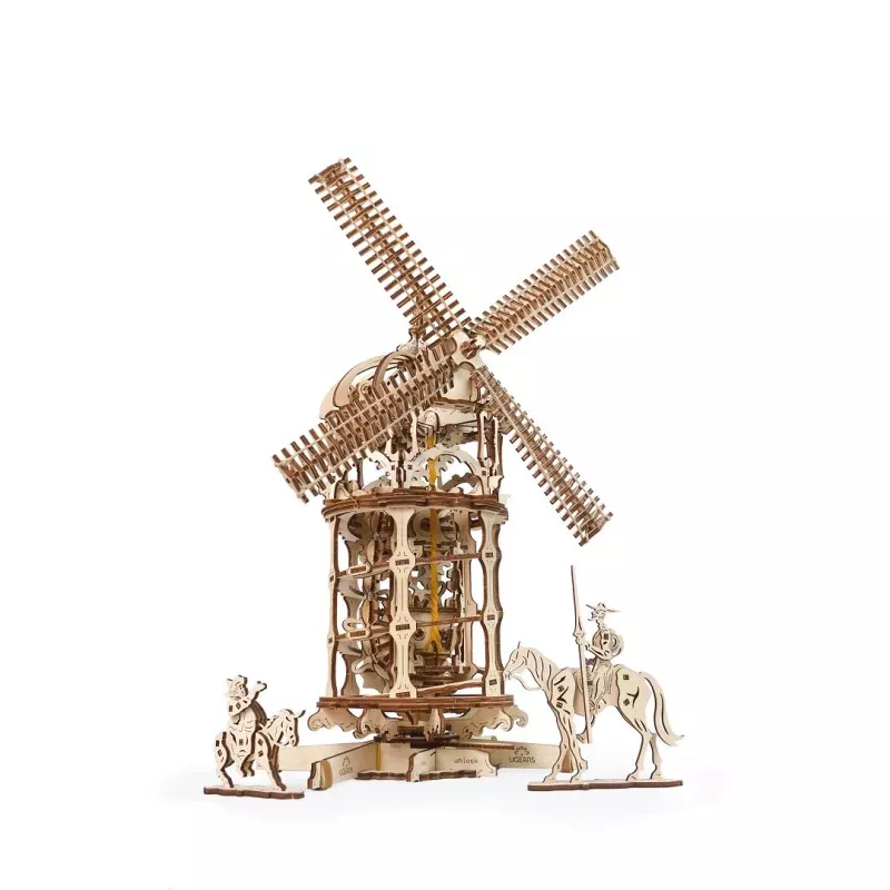 Wooden Tower Windmill Mechanical Model Kit
