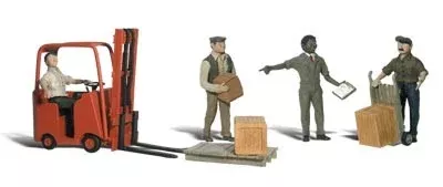 Woodland Scenics HO A1911 Workers with Forklift