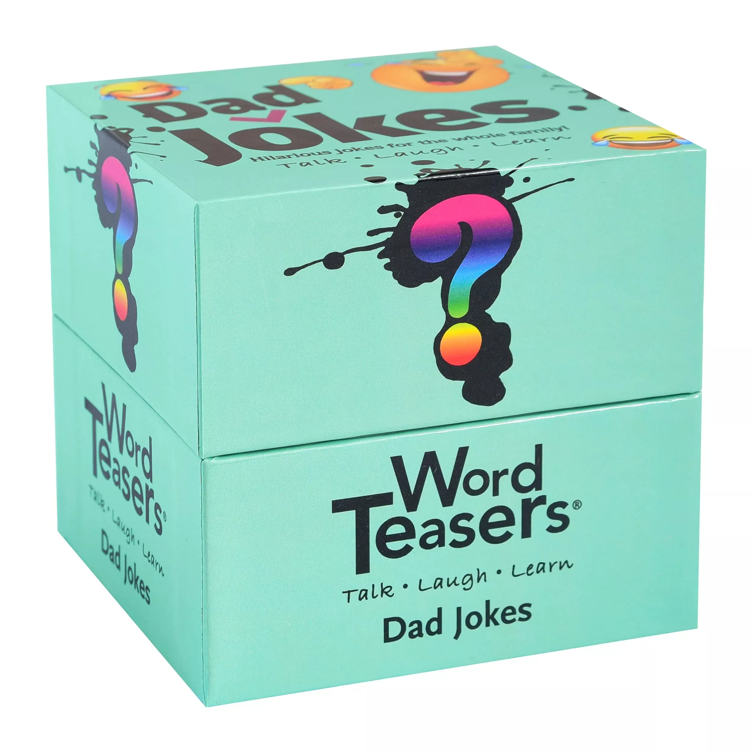 WORD TEASERS Dad Jokes Card Game - Mint Green, 150 Jokes,