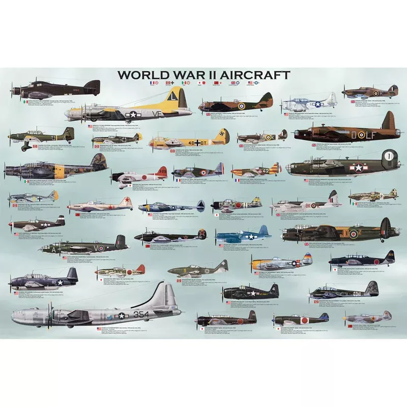World War II Aircraft Poster