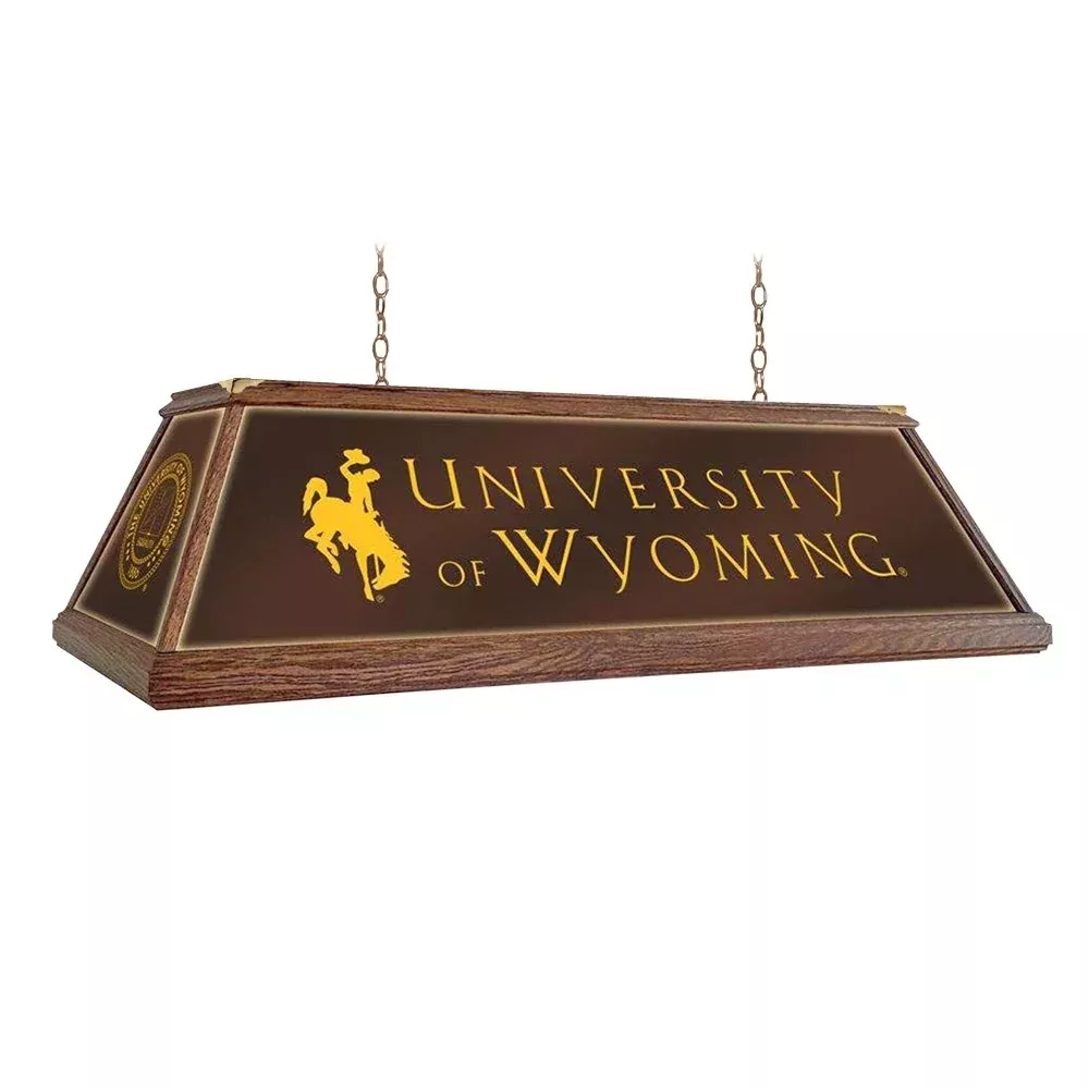 Wyoming Cowboys: Premium Wood Pool Table Light