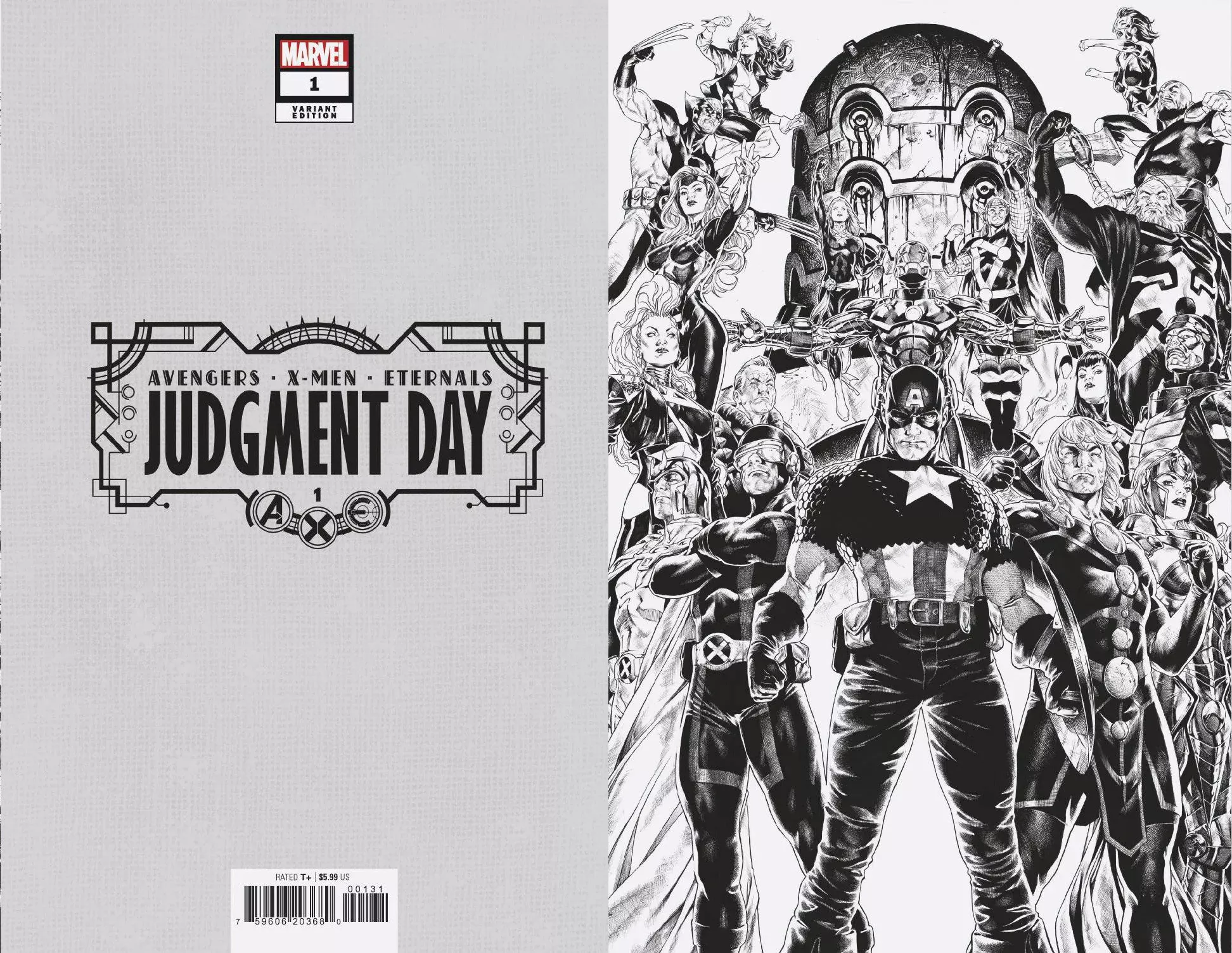 A.X.E.: JUDGMENT DAY 1 BROOKS VIRGIN VARIANT [AXE] [1:100](07/06/2022) (07/20/2022)
