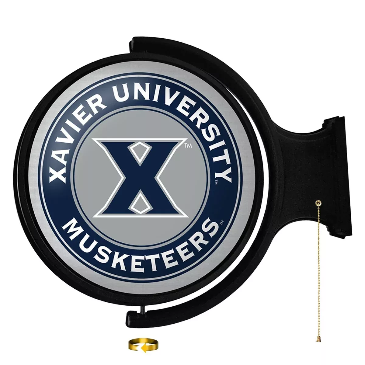 Xavier Musketeers: Original Round Rotating Lighted Wall Sign