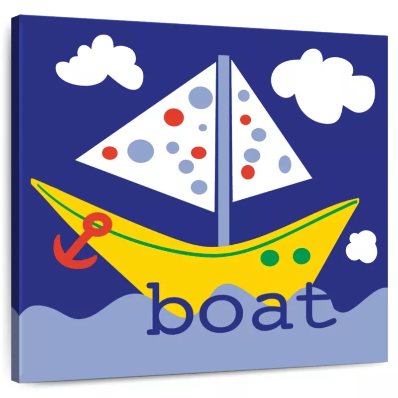 Yellow Boat Wall Art