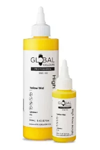 Yellow Mid – Professional High Flow Acrylic Paint (250 ml)