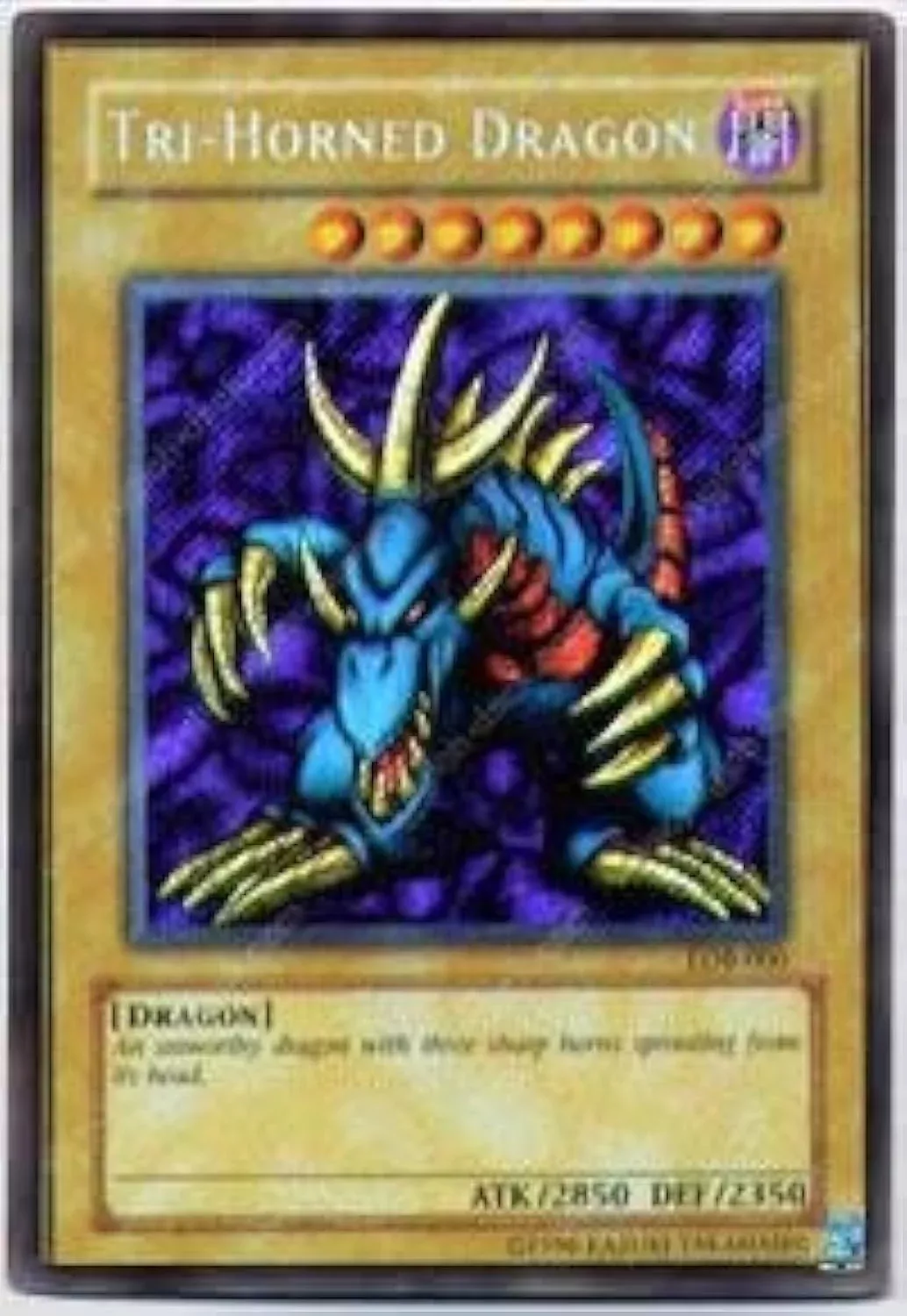 YU-GI-OH! Tri-Horned Dragon Card - Normal Monster - LOB-