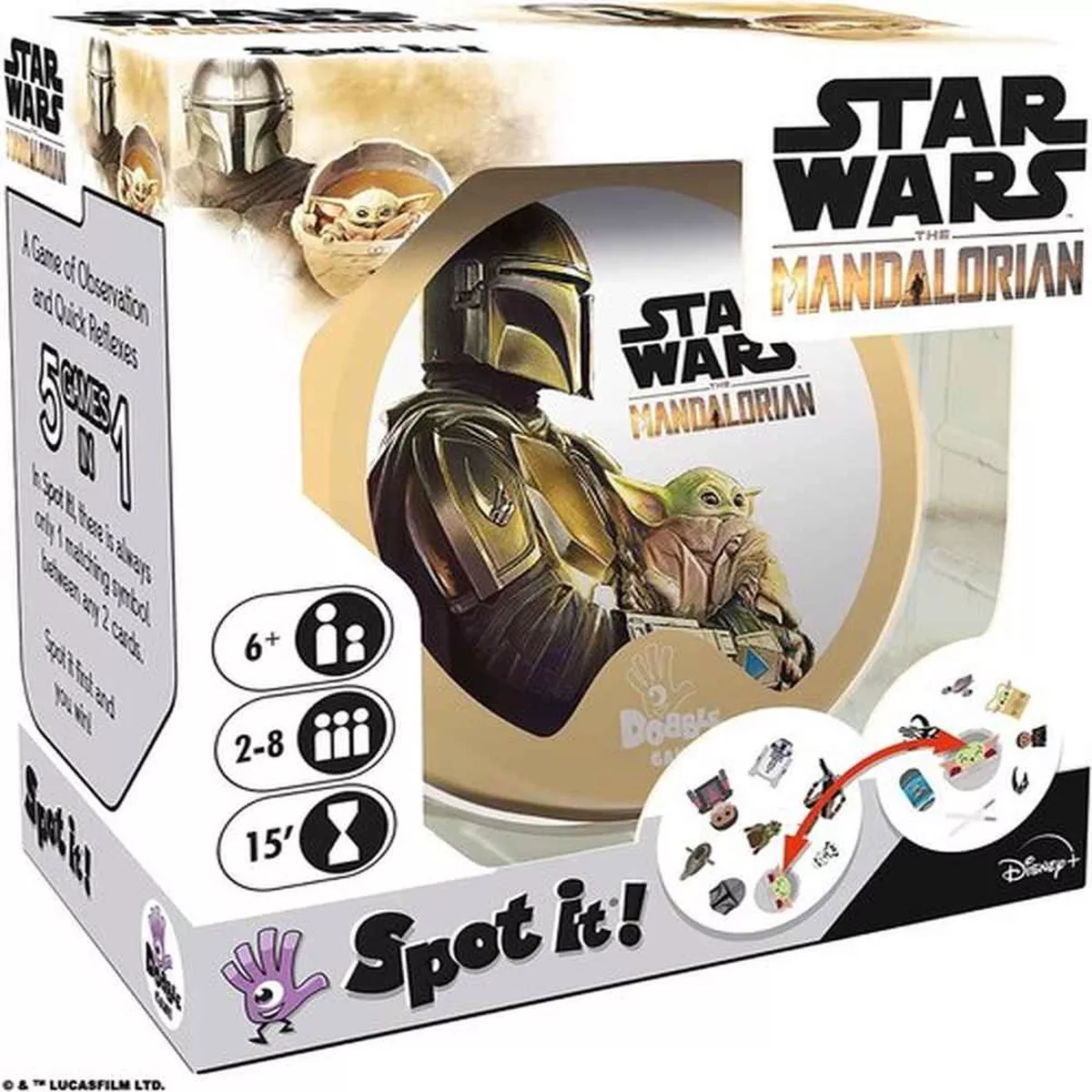 Zygomatic Spot it! Star Wars: Mandalorian Card Game